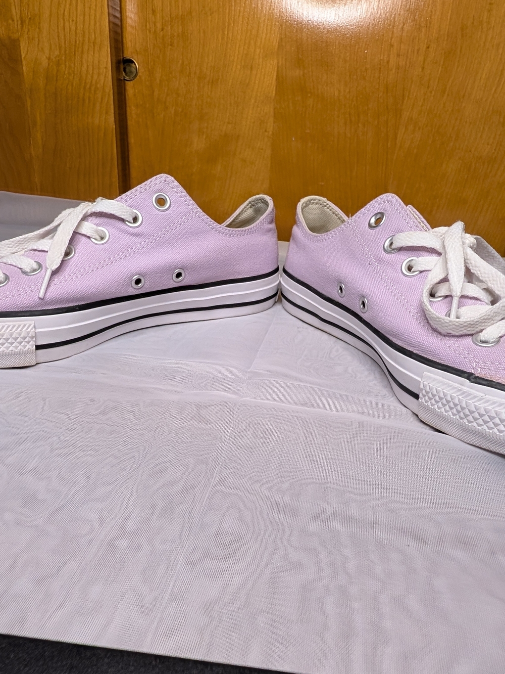 Converse Low Top Canvas Sneakers - Light Lavender - Picture 3 of 6